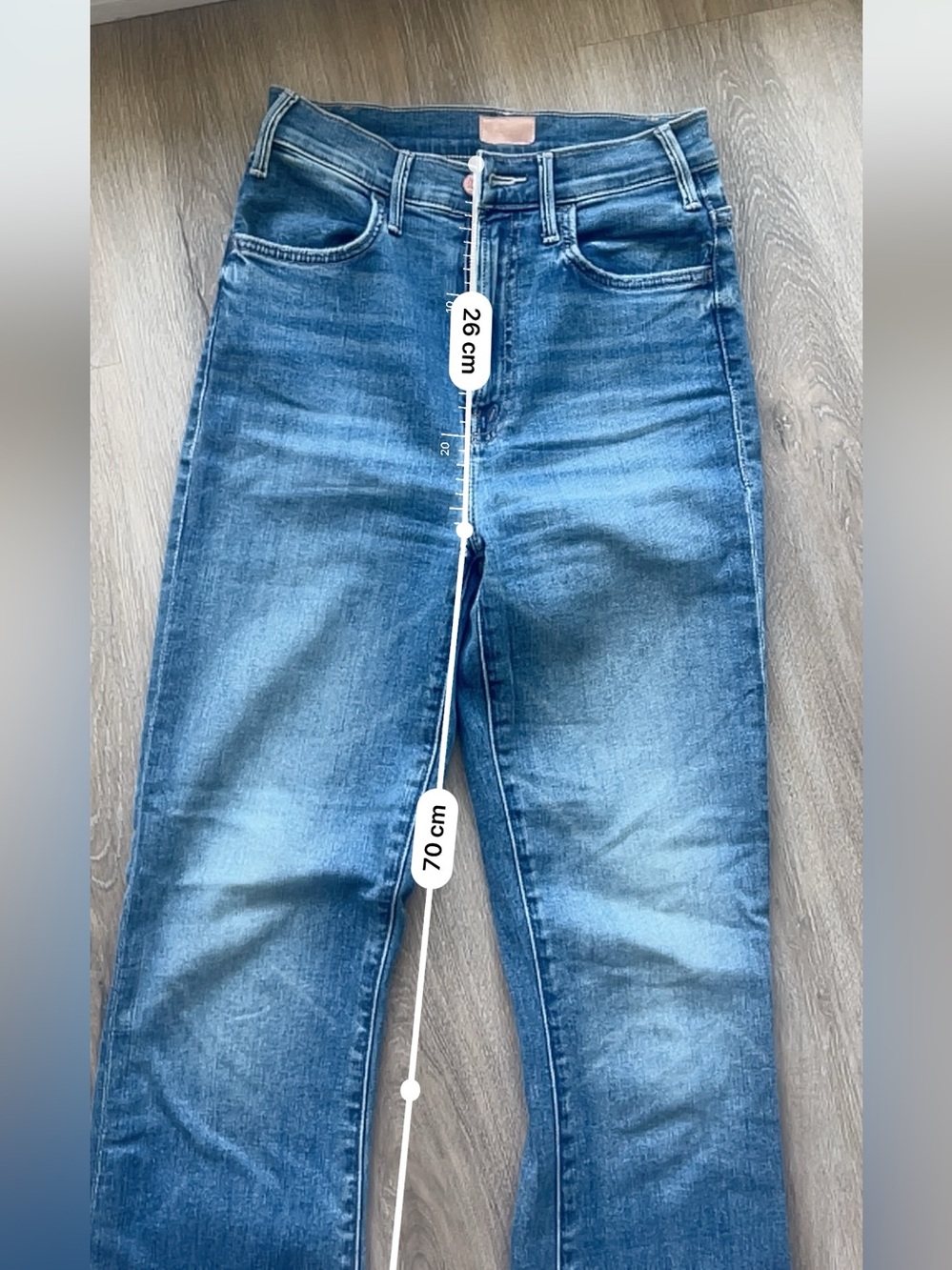 MOTHER Women's Dark Blue Flare Jeans - Picture 10 of 11